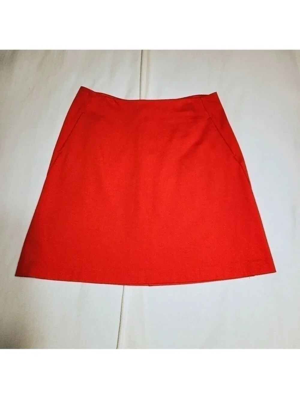 Cabi Red Orange A Line Career Skirt Size 10